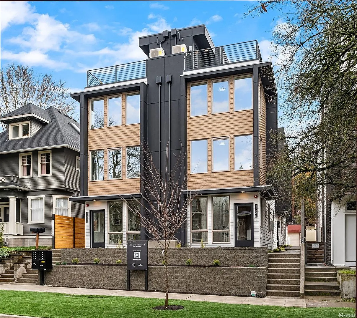 Exterior of the Seattle Rooftop townhouse