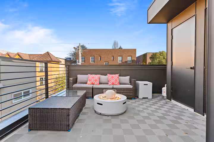Seattle rooftop view